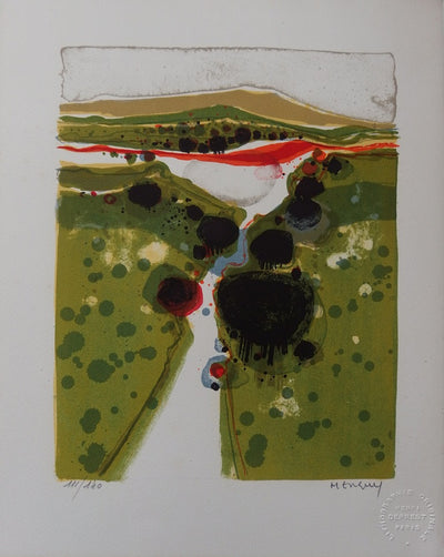 Frédéric MENGUY : Chemin à la campagne - Lithographie