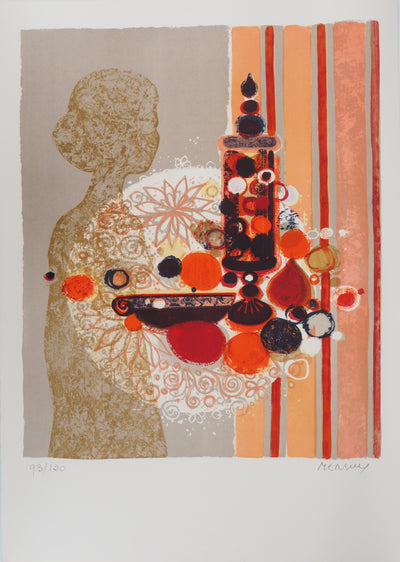 Frédéric MENGUY : Intimité, 1973 - Lithographie