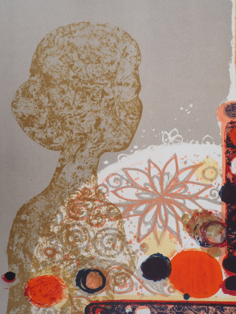 Frédéric MENGUY : Intimité, 1973 - Lithographie (détail)