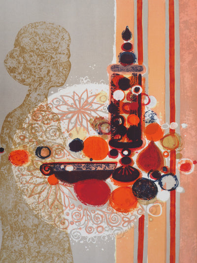 Frédéric MENGUY : Intimité, 1973 - Lithographie (détail)