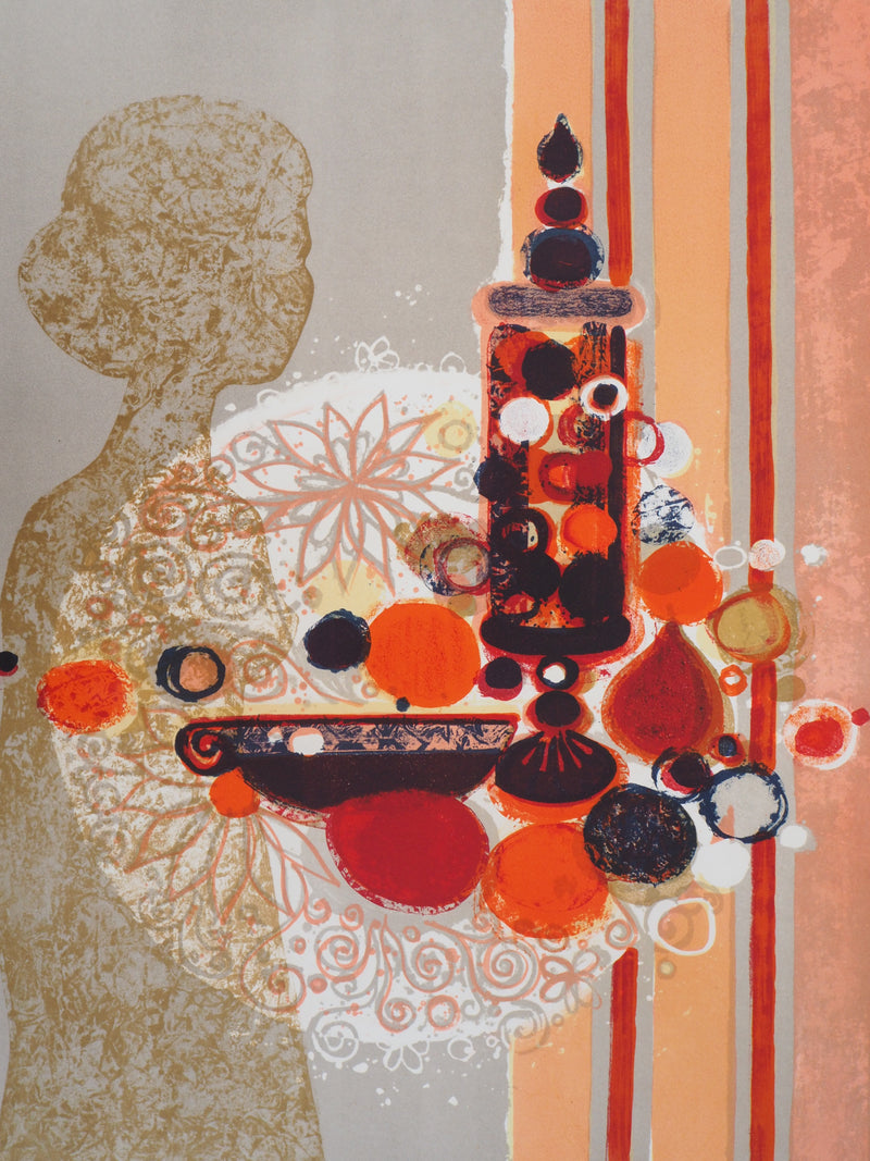 Frédéric MENGUY : Intimité, 1973 - Lithographie (détail)
