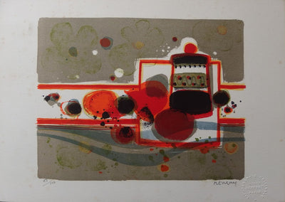 Frédéric MENGUY : Nature morte à la cafetière - Lithographie