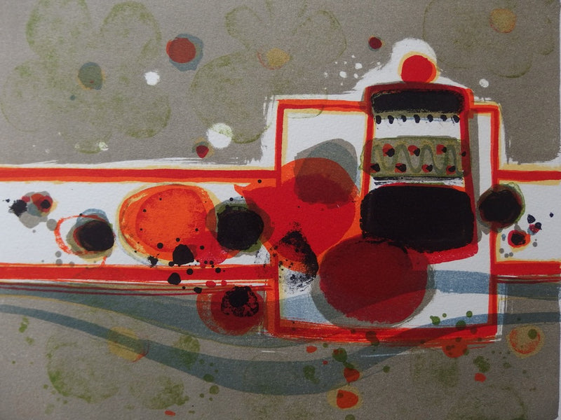 Frédéric MENGUY : Nature morte à la cafetière - Lithographie (détail)