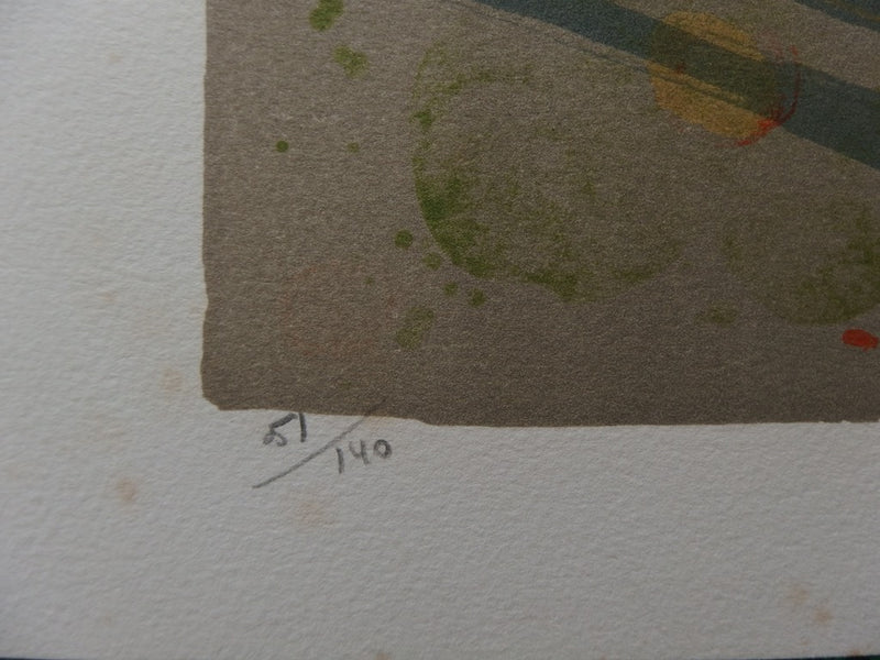 Frédéric MENGUY : Nature morte à la cafetière - Lithographie (détail)