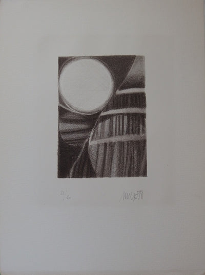 Charles MEYSTRE : Ode aux tonneaux - Lithographie (détail)