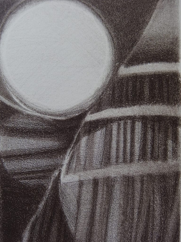 Charles MEYSTRE : Ode aux tonneaux - Lithographie (détail)