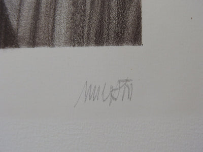 Charles MEYSTRE : Ode aux tonneaux - Lithographie (détail)