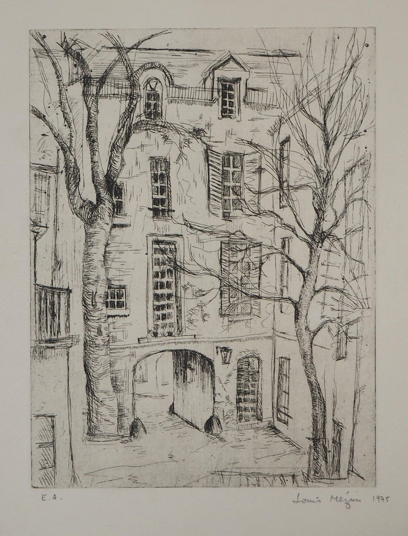 Louis MEZIN : Vieux Paris, Cour d&
