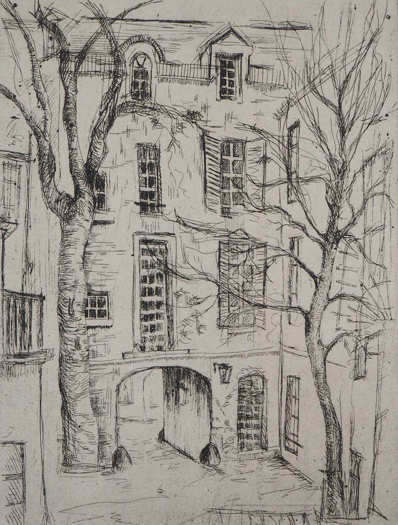 Louis MEZIN : Vieux Paris, Cour d&