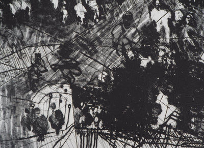 Laure MICHELINO : Métro, 1984 - Gravure (détail)