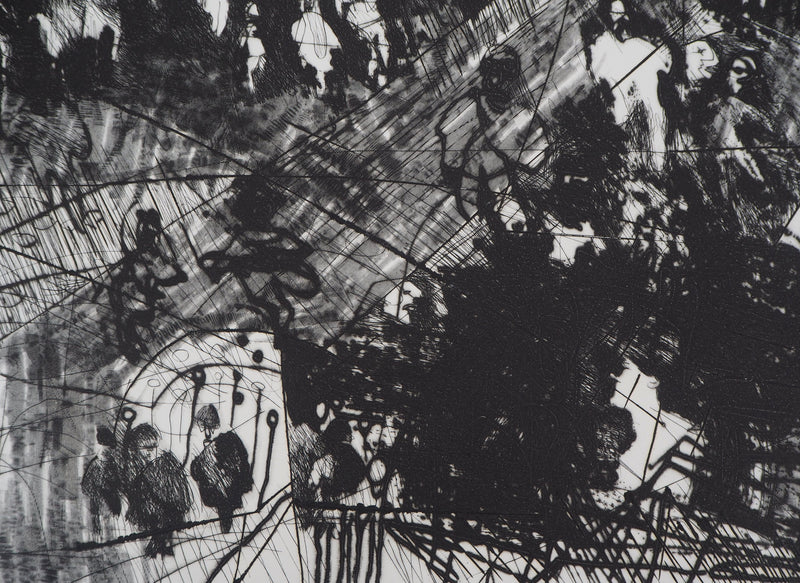 Laure MICHELINO : Métro, 1984 - Gravure (détail)