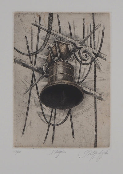 Philippe MIGNE : L'Angelus - Gravure
