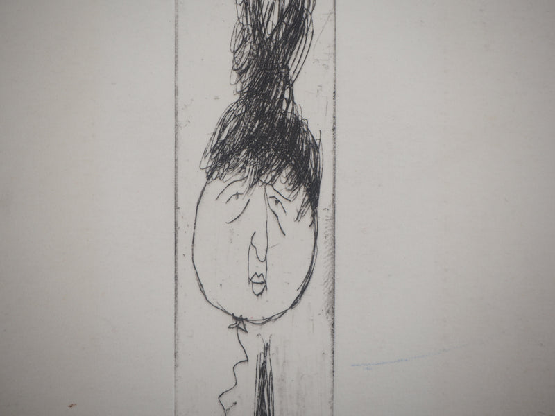 Zvi MILSHTEIN : Portrait de famille  - Gravure (détail)
