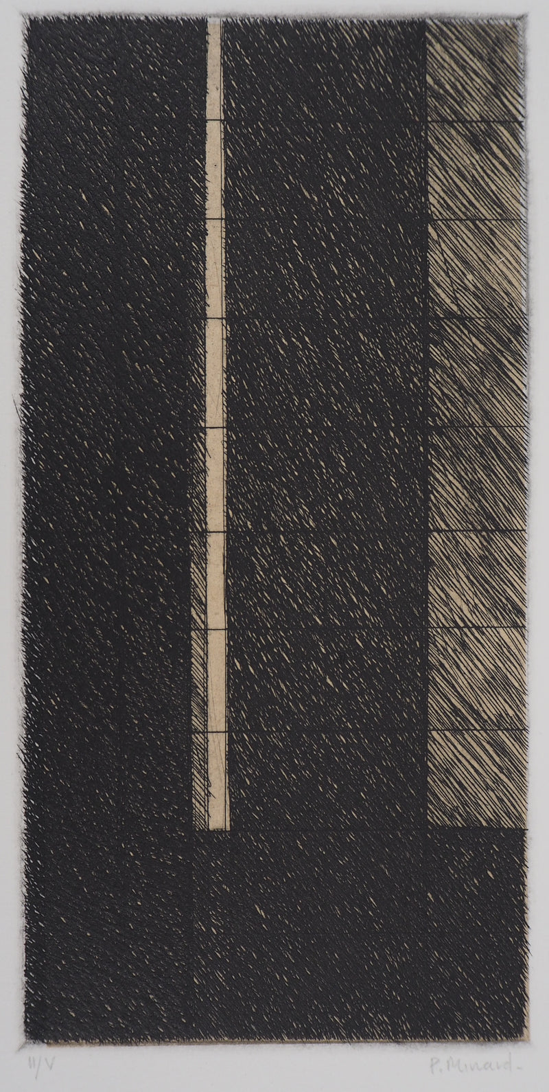 Philippe MINARD : Composition éclairée - Gravure