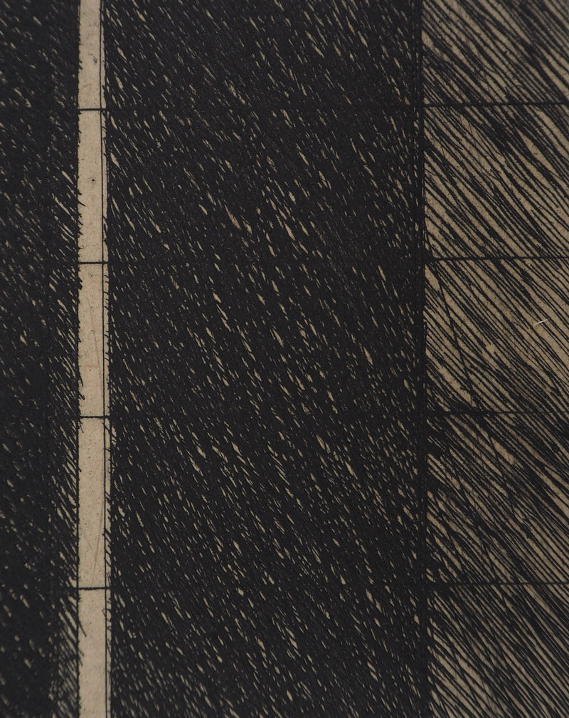 Philippe MINARD : Composition éclairée - Gravure (détail)