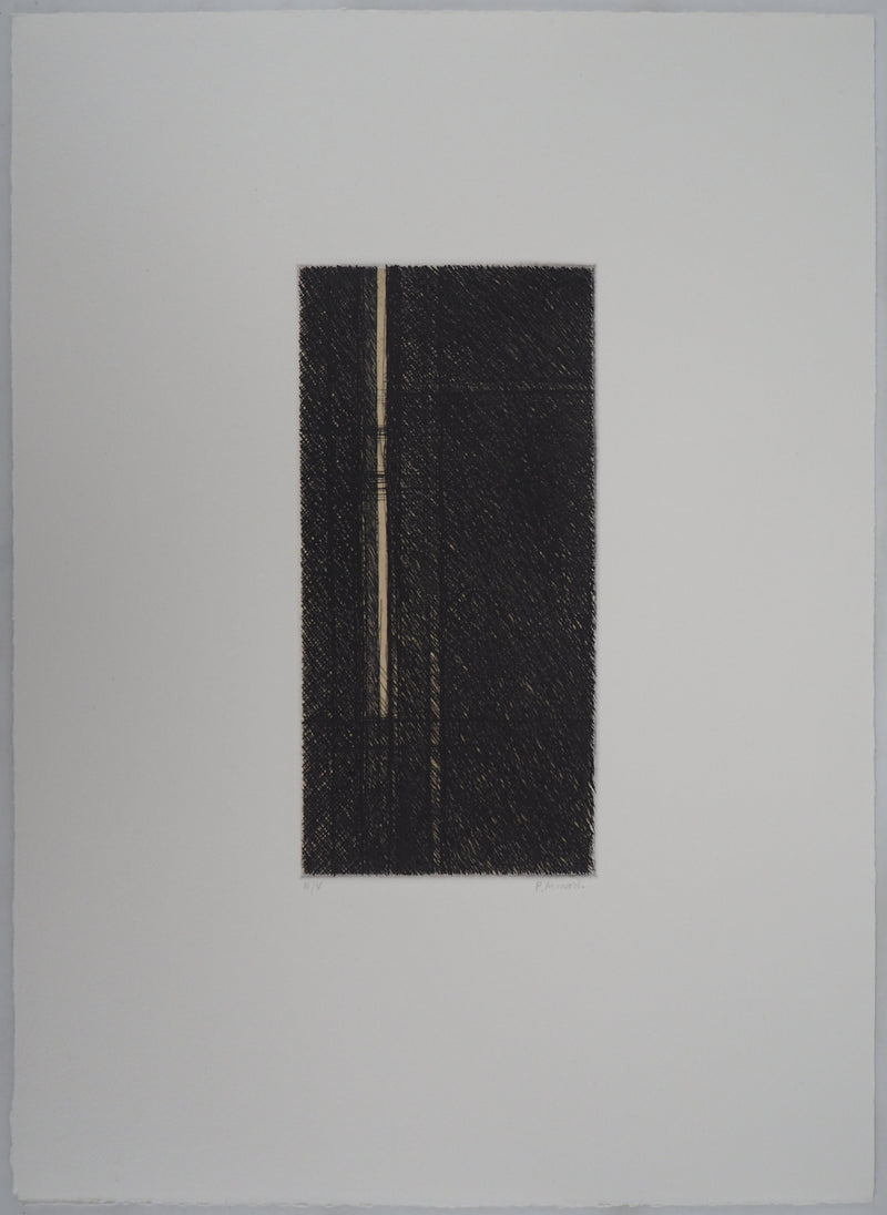 Philippe MINARD : Composition linéaire - Gravure (détail)