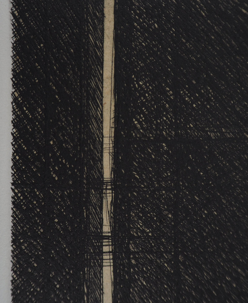 Philippe MINARD : Composition linéaire - Gravure (détail)