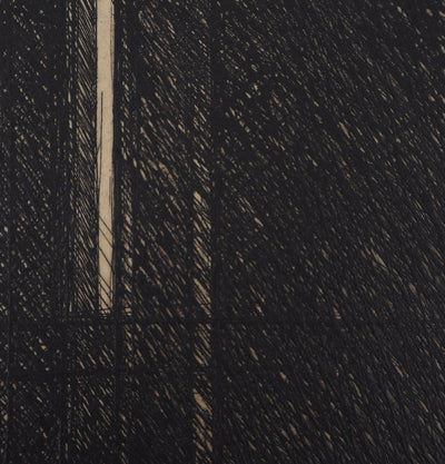 Philippe MINARD : Composition linéaire - Gravure (détail)