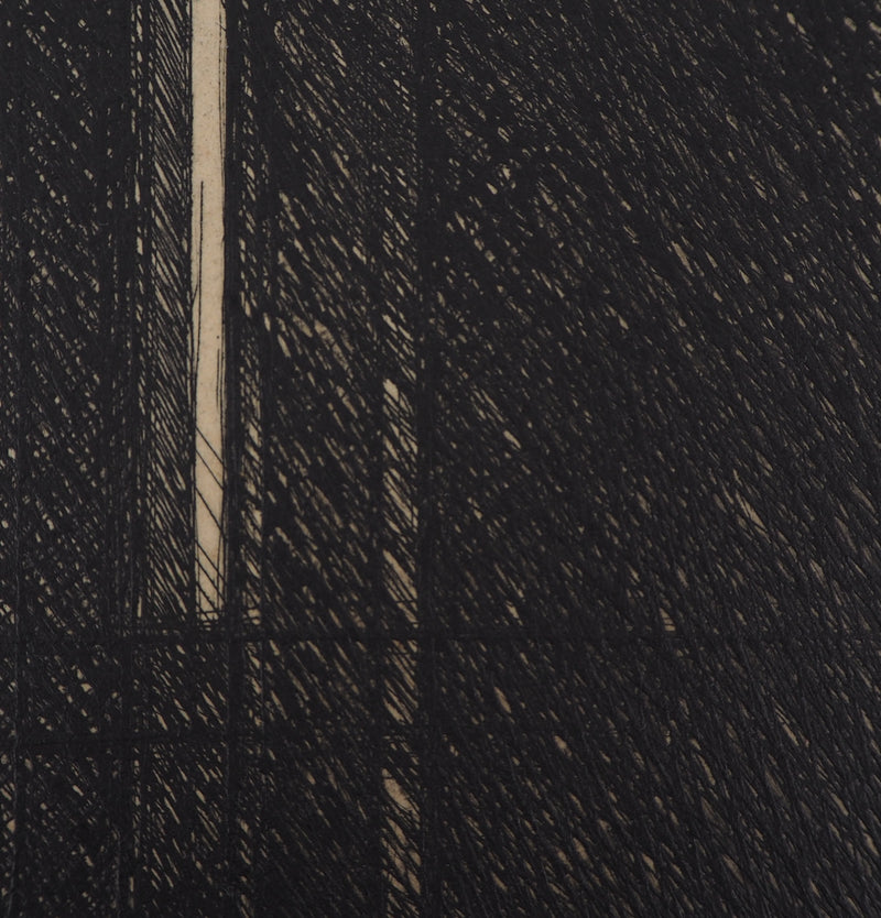 Philippe MINARD : Composition linéaire - Gravure (détail)