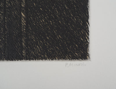 Philippe MINARD : Composition linéaire - Gravure (détail)