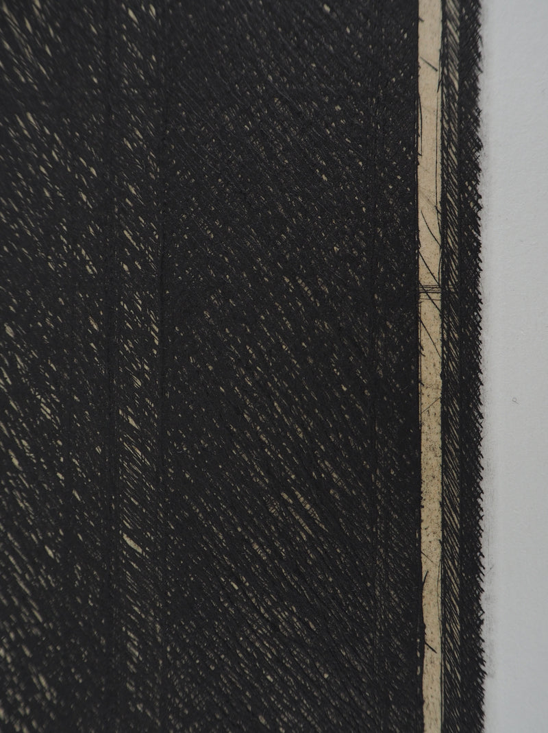 Philippe MINARD : Composition noire - Gravure (détail)