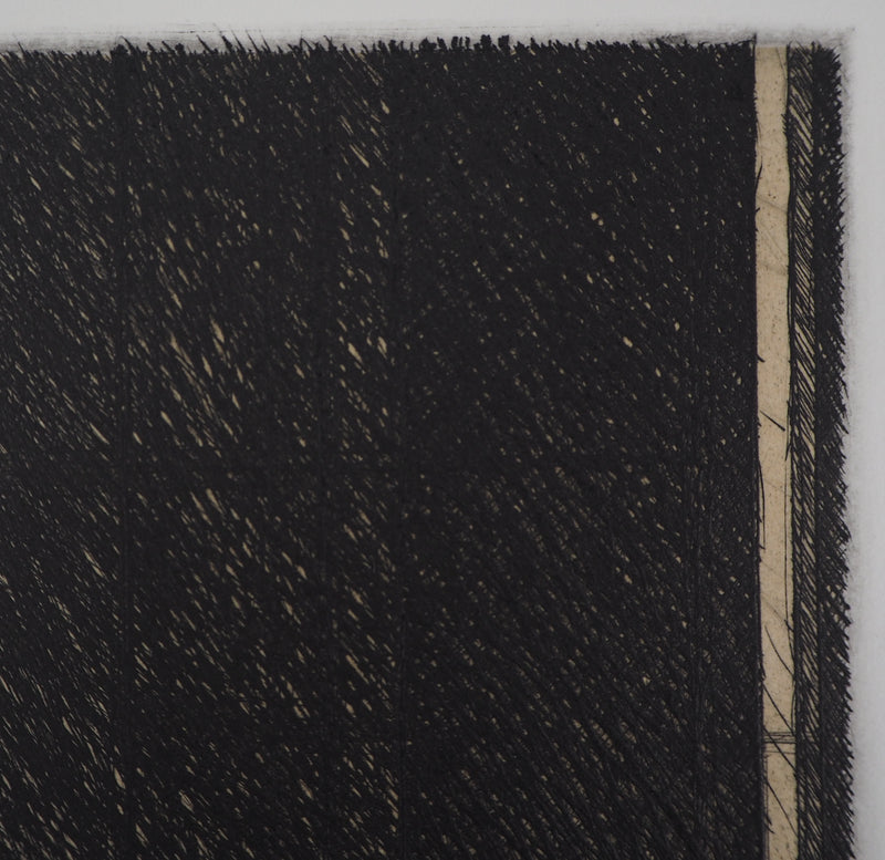 Philippe MINARD : Composition noire - Gravure (détail)