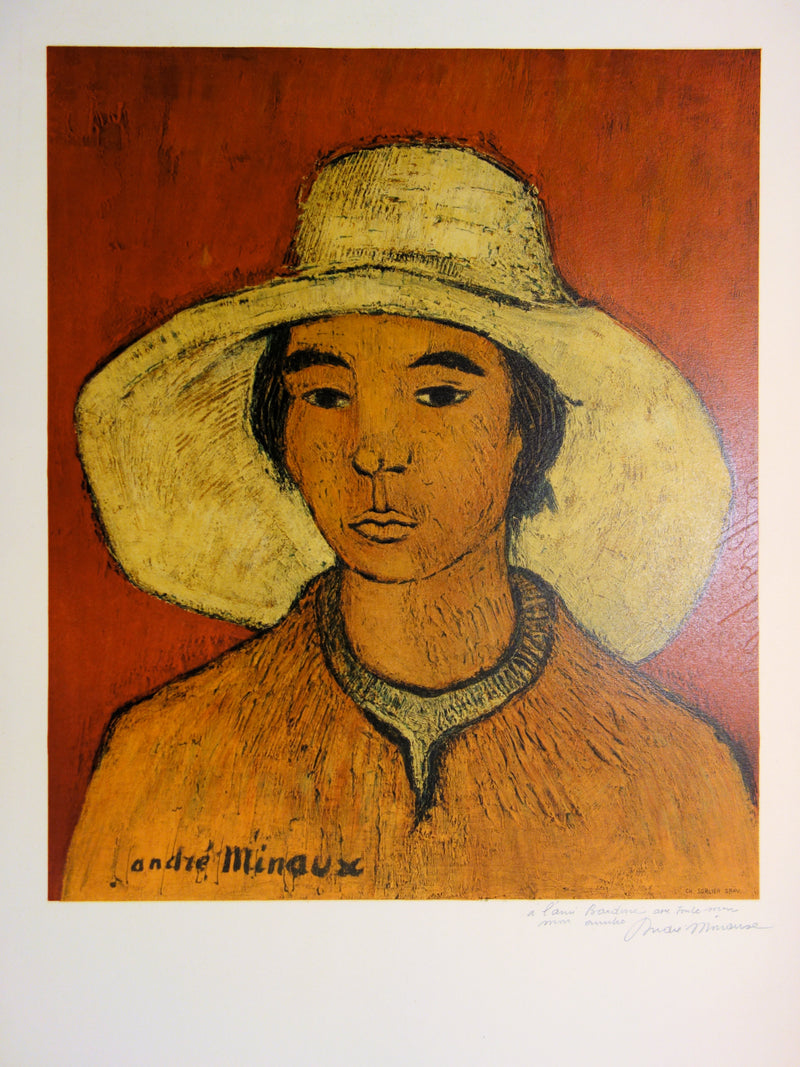 André MINAUX : Hommage Vincent van Gogh - Lithographie (détail)