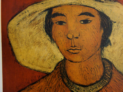 André MINAUX : Hommage Vincent van Gogh - Lithographie (détail)