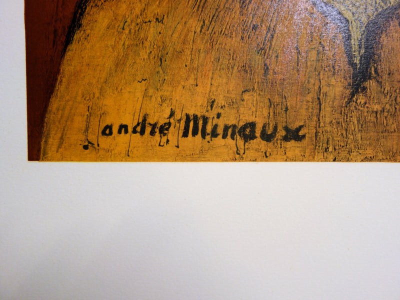 André MINAUX : Hommage Vincent van Gogh - Lithographie (détail)