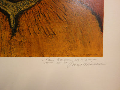 André MINAUX : Hommage Vincent van Gogh - Lithographie (détail)