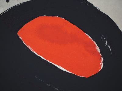 Joan MIRO : Oiseau solaire, lunaire et étincelles - Affiche (détail)