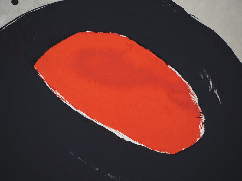 Joan MIRO : Oiseau solaire, lunaire et étincelles - Affiche (détail)