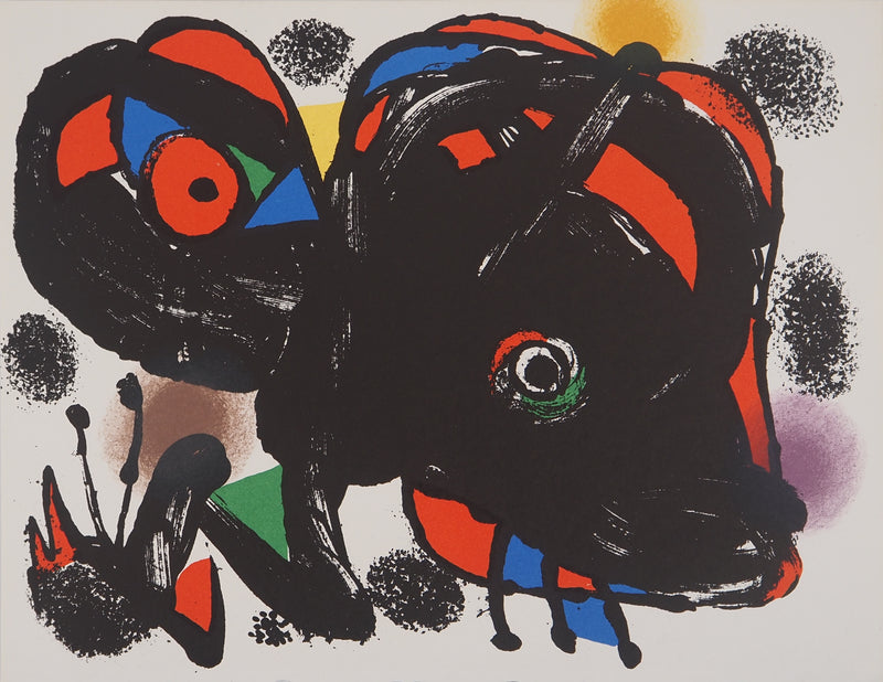 Joan MIRO : Animal sauvage, Lithographie originale (vue générale) - Crédit photo : Galerie Art.Paris