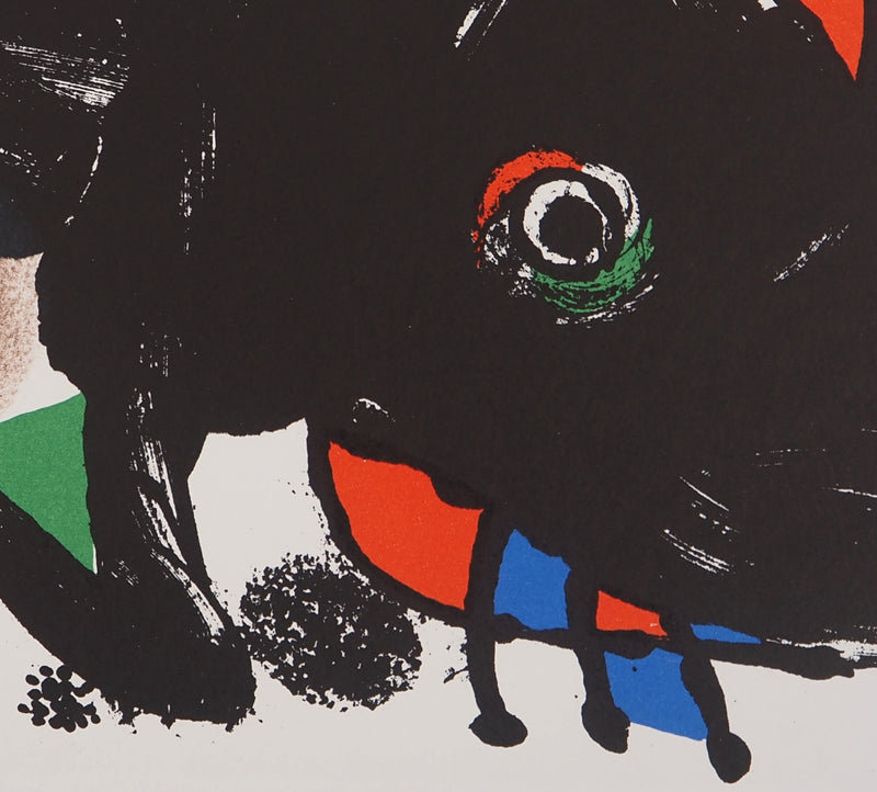 Joan MIRO : Animal sauvage, Lithographie originale (photo de détail 3) - Crédit photo : Galerie Art.Paris