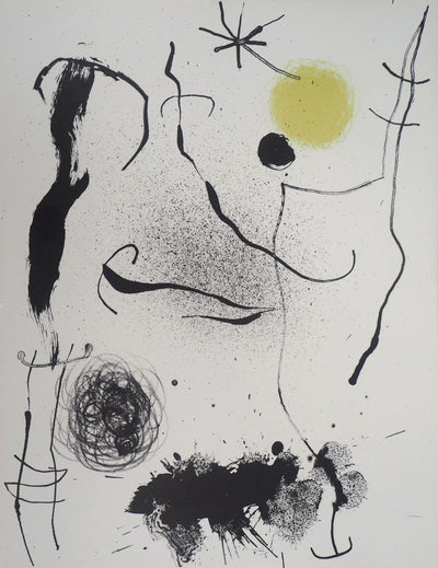 Joan MIRO : Bouquet de rêves pour Leïla, Lithographie originale (vue générale) - Crédit photo : Galerie Art.Paris