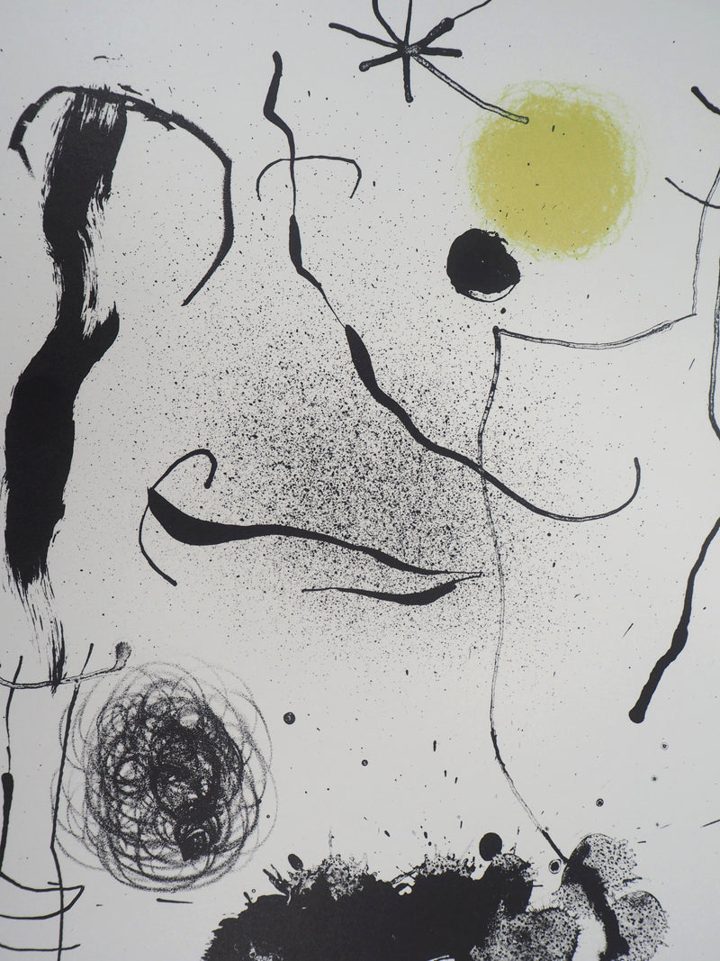 Joan MIRO : Bouquet de rêves pour Leïla, Lithographie originale (photo de détail 2) - Crédit photo : Galerie Art.Paris