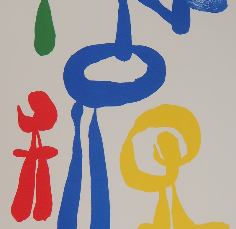 Joan MIRO : Femme surréaliste et ses enfants, Lithographie originale (photo de détail 4) - Crédit photo : Galerie Art.Paris