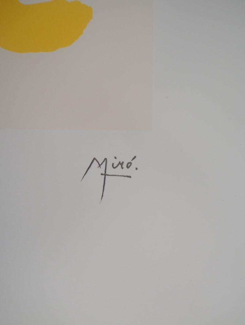Joan MIRO : Femme surréaliste et ses enfants, Lithographie originale (photo de détail 5) - Crédit photo : Galerie Art.Paris