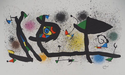Joan MIRO : Jardin surréaliste, 1974 - Lithographie (détail)