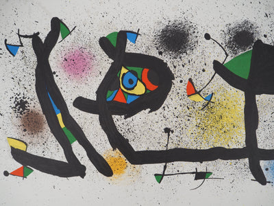 Joan MIRO : Jardin surréaliste, 1974 - Lithographie (détail)