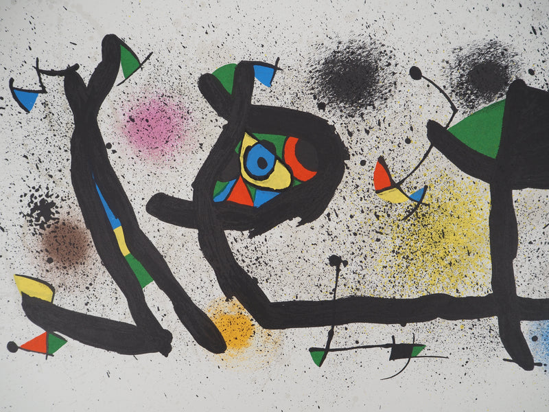 Joan MIRO : Jardin surréaliste, 1974 - Lithographie (détail)