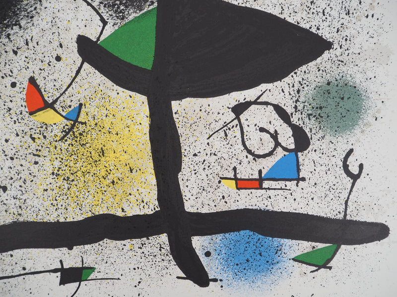 Joan MIRO : Jardin surréaliste, 1974 - Lithographie (détail)