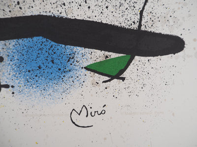 Joan MIRO : Jardin surréaliste, 1974 - Lithographie (détail)