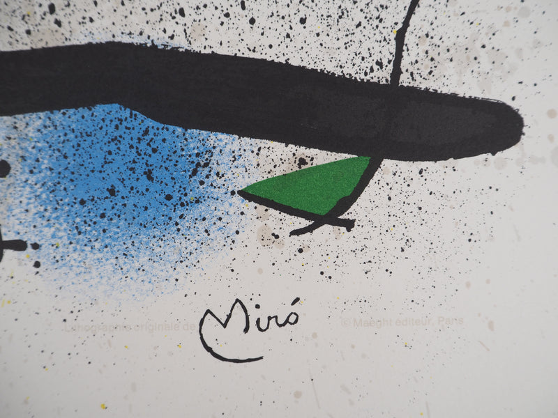Joan MIRO : Jardin surréaliste, 1974 - Lithographie (détail)