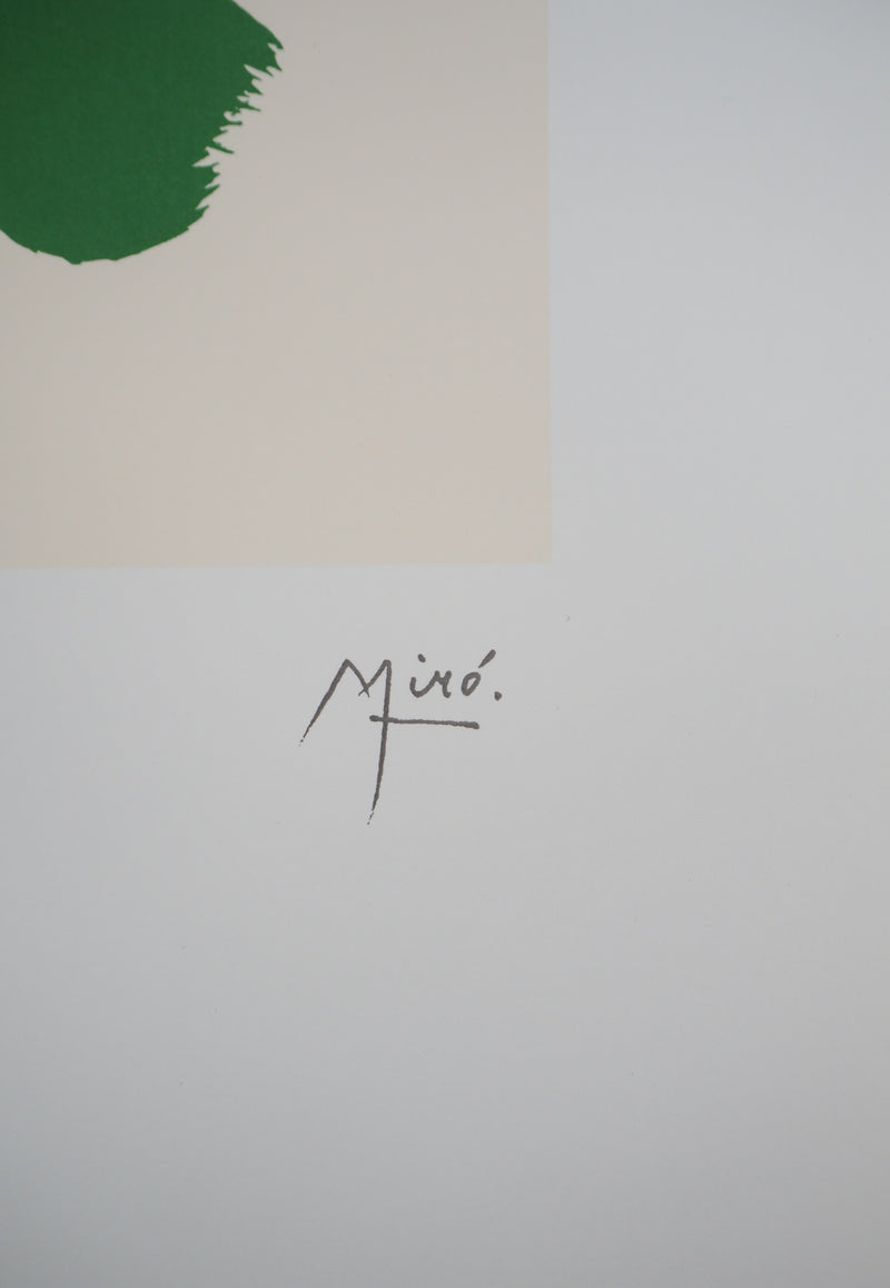 Joan MIRO : Personnage surréaliste et le Soleil, Lithographie originale (photo de détail 5) - Crédit photo : Galerie Art.Paris