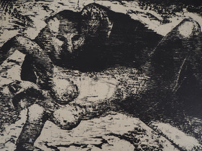 Francis MOCKEL : Couple - Gravure (détail)