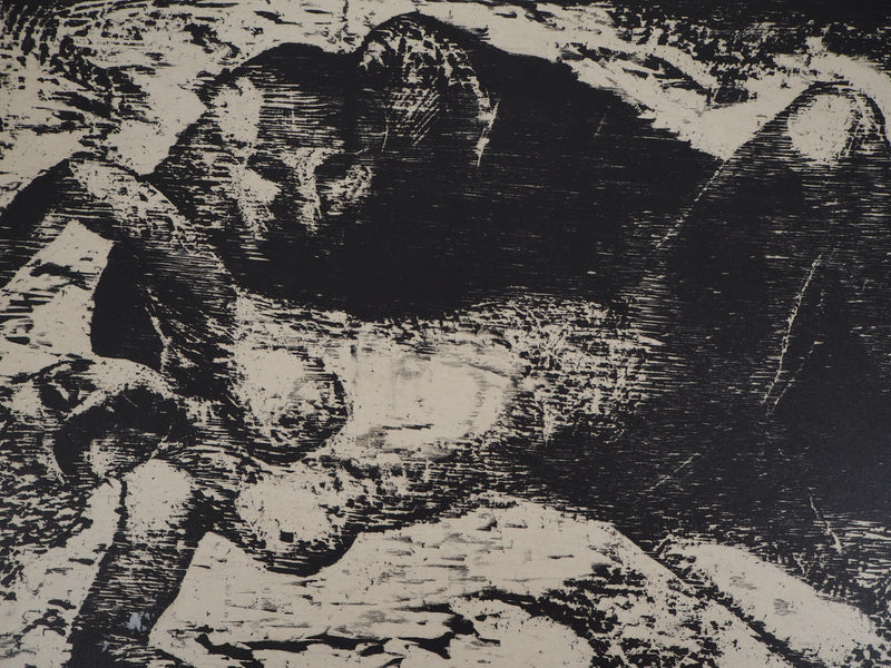 Francis MOCKEL : Couple - Gravure (détail)