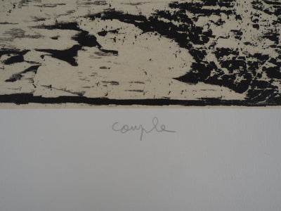 Francis MOCKEL : Couple - Gravure (détail)