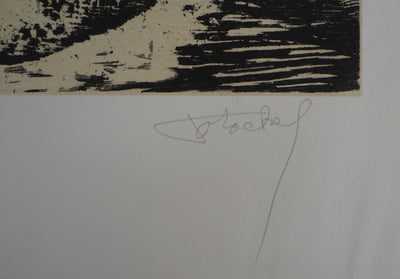 Francis MOCKEL : Couple - Gravure (détail)