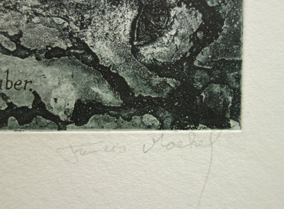 Francis MOCKEL : Monde sous-marin - Gravure (détail)
